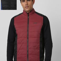 Van Heusen Men Colourblocked Reversible Padded Jacket-picture-36
