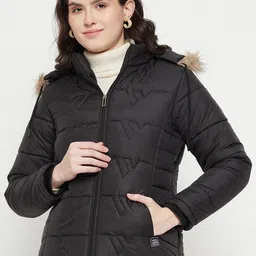 VERO AMORE Hooded Insulator Parka Jacket With Faux Fur Trim-image-99