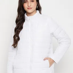 Cantabil Stand Collar Lightweight Puffer Jacket-picture-37
