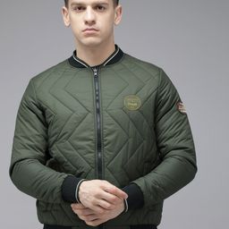 SPYKAR Solid Mandarin Collar Reversible Puffer Jacket-picture-36
