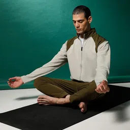Puma Men Beige Green Yoga Sporty Studio Ultramove Training Sustainable Jacket-picture-40
