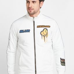 Being Human Graphic Printed Stand Collar Bomber Jacket-picture-27