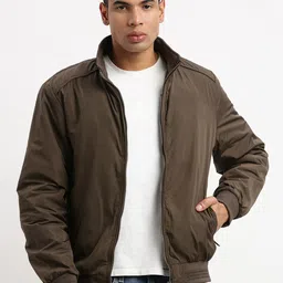 SHOWOFF Mock Collar Windcheater Bomber Jacket-35
