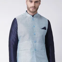 DEYANN Printed Nehru Jacket-3