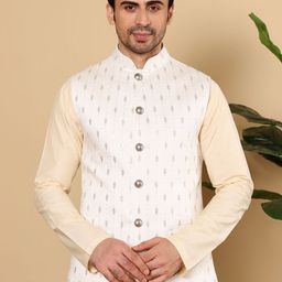 MULTI SHADES Men Embroidered WovenNehru Jackets-44