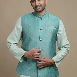 FILORI Woven Design Nehru Jacket-picture-23