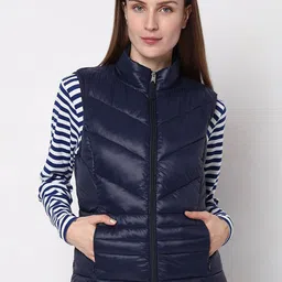 Vero Moda Mock Collar Biker Jacket-image-60