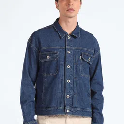 Flying Machine Spread Collar Denim Jacket-picture-29