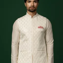 KISAH Woven Designed Nehru Jackets-54