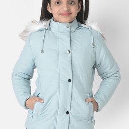 Crimsoune Club Girls Longline Hooded Parka Jacket-image-22