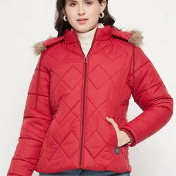 VERO AMORE Hooded Insulator Anti Odour Faux Fur Trim Quilted Jacket-picture-42