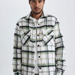 DeFacto Checked Acrylic Tailored Jacket-51