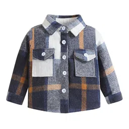 StyleCast Boys Brown Checked Tailored Jacket-picture-28