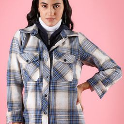 CHKOKKO Checked Hooded Tailored Jacket-picture-31