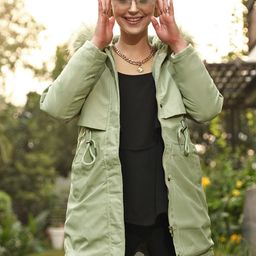 STREET 9 Women Green Solid Jacket-picture-14