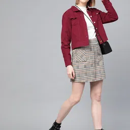 SASSAFRAS Women Solid Corduroy Tailored Jacket-picture-14