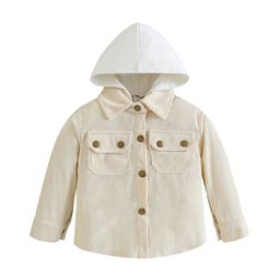 StyleCast Boys Beige Self Design Hooded Open Front Jacket-18