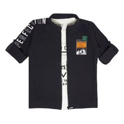 CAVIO Boys Typography Printed Lightweight Cotton Tailored Jacket With T-shirt-picture-35