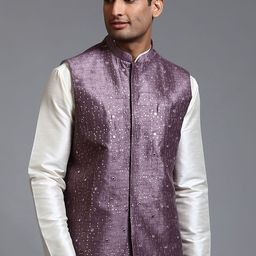 VASTRAMAY Embellished Mandarin Collar Nehru Jackets-picture-34