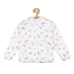 Allen Solly Junior Girls Conversational Printed Hooded Puffer Jacket-picture-6