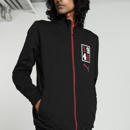 Puma Graphic Full-Zip Slim Fit Stand Collar Cotton Sporty Jacket-picture-15