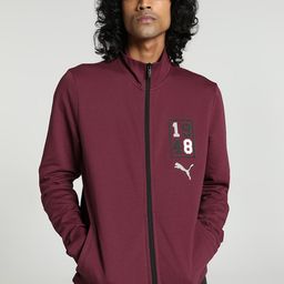Puma Graphic Full-Zip Slim Fit Stand Collar Sporty Jacket-50