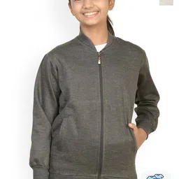 BAESD Girls Fleece Lightweight Open Front Jacket-image-7