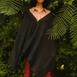 KHALEEJ Women Asymmetric Closure Longline Poncho-43