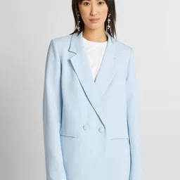 KIABI Women Striped Longline Open Front Long Sleeves Jacket-1