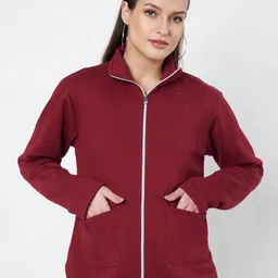 BRINNS Women Fleece Open Front Jacket-image-36