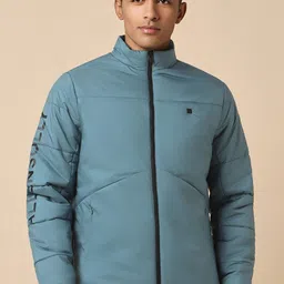 Allen Solly Mock Collar Long Sleeves Pure Cotton Bomber Jacket-picture-49
