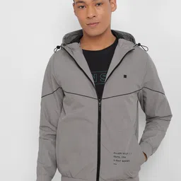 Allen Solly Hooded Pure Cotton Bomber Jacket-picture-45