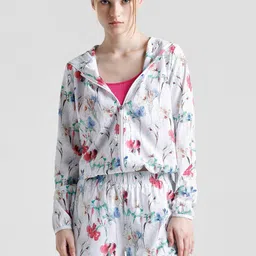 ONLY Floral Longline Training or Gym Open Front Jacket-picture-0