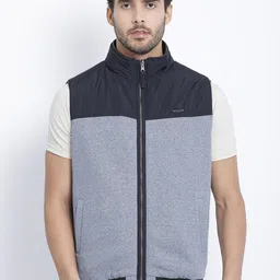 t-base Men Navy Blue Reversible Tailored Jacket-image-78