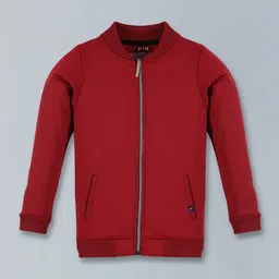 3PIN Boys Mock Collar Fleece Lightweight Bomber Jacket-image-38
