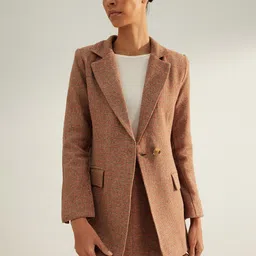 Trendyol Notched Lapel Single-Breasted Blazer-image-85
