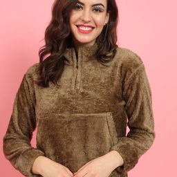 BAESD Women Brown Lightweight Knitted Jacket-33