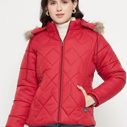 VERO AMORE Hooded Faux Fur Trim Detail Anti Odour Insulator Padded Jacket-33