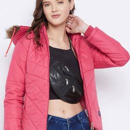 VERO AMORE Hooded Windcheater Faux Fur Trim Parka Jacket-35