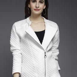 TANDUL Lightweight Velvet Biker Jacket-image-55