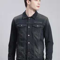 Monte Carlo Spread Collar Lightweight Denim Jacket-image-87