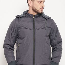 Duke Men Hooded Padded Jacket With Shoulder Tabs-picture-36