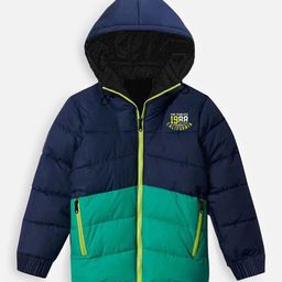 YK X Trampoline Unisex Kids Colourblocked Quilted Jacket-image-105