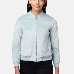 Honey by Pantaloons Women Blue Quilted Jacket-picture-30
