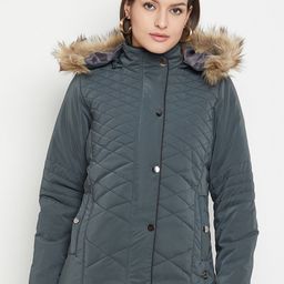 Duke Hooded Faux Fur Trim Parka Jacket-58