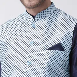 DEYANN Printed Nehru Jacket image 4