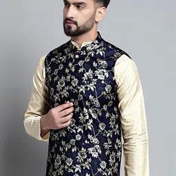 Jompers Woven Design Nehru Jacket image 3