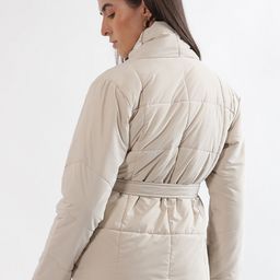 ELLE Shawl Collar Open Front Jacket With Belt image 5