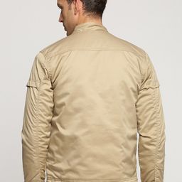 SHOWOFF Mock Collar Windcheater Cotton Open Front Jacket image 5