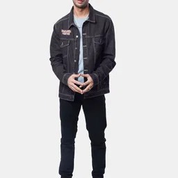 The Souled Store Men Blue Denim Jacket-picture-20